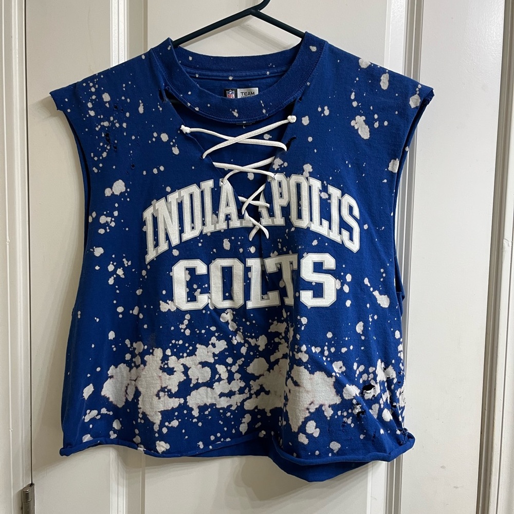 Indianapolis Colts Sleeveless Distress Shirt